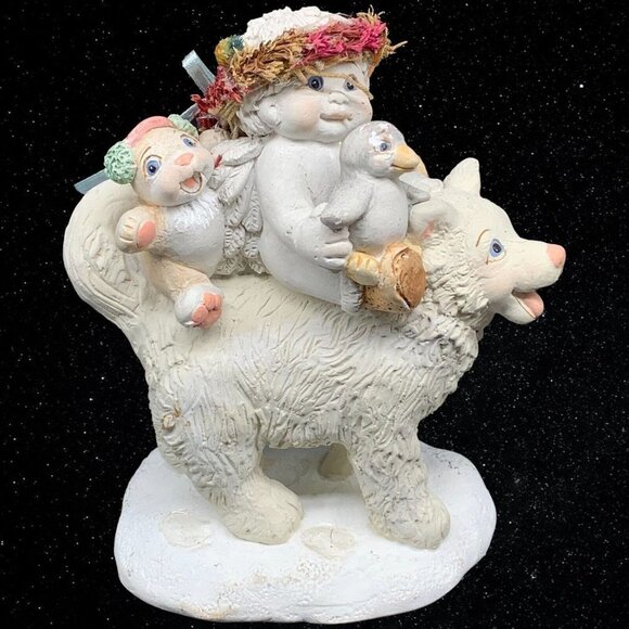 Vintage Dreamcicles Cast Art “Winter Ride” Figurine 5”T 4”W - Picture 1 of 5